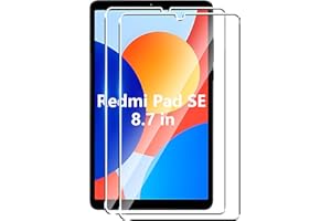 Fitudoos [2 Pack] Cristal Templado protector de pantalla para Xiaomi Redmi Pad SE 4G 8.7 Pulgada,[9H Dureza] [Alta Definicion 0.3mm].