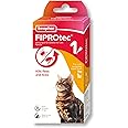 Beaphar | FIPROtec Spot-On for Cats | Kills Fleas & Ticks | Vet Strength Treatment | Easy to Apply | Suitable for Cats & Kittens from 8 Weeks of Age, Weighing more than 1kg | 1 Pipette