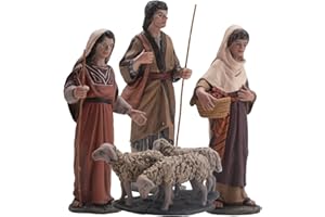 Triciclo Editores Figura Belen J.L.Mayo Serie 11 cm. Gruppo pastori e Mantello - BEL919