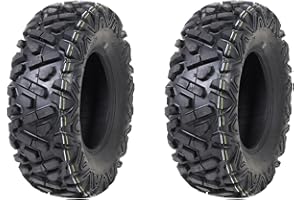 HAKUBA Lot de 2 pneus tout-terrain 26 x 8-14 P350 pour quad 205/75-14 26 x 8.00-14 ATV