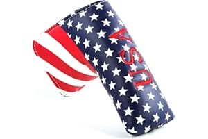 OUTDOOR LEISURE Funda para cabezas de putter de golf Taylormade y Scotty Cameron con diseño de bandera de EE.UU.