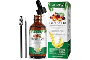 IFUDOIT Batana Oil for Hair Growth 60ml, 100 Percent Pure Batana Essential Oil for Skin Care, Promotes Hair Growth, Nourishes Scalp, Prevents Hair Loss & Breakage