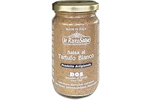 GENERICO Salsa al Tartufo Bianco | Crema Tartufata Artigianale | Senza Glutine | Made in Italy | Per Bruschette, Pasta e Carne, 190g