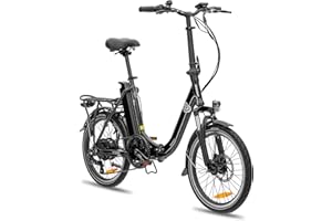 ‎VECOCRAFT VecoCraft E-Pax e-Bike Damen, klapprad 20 Zoll, mit herausnehmbarem 36V 13Ah Akku, Reichweite bis zu 55-95km, 250W Heckmotor, Shimano 7-Gang e-Bike