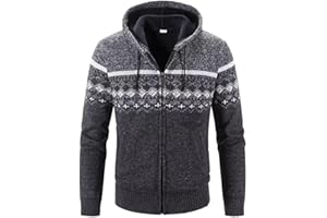 SHUANGHAO Męska bluza z kapturem, dzianina, bluza, sweter, kurtka, płaszcz męski, jesień, zima, polar, gruby, ciepły, sweter z kapturem, sweter, dzianina, klasyczna, długi rękaw, męska