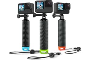 Sametop Impugnatura Galleggiante Accessorio Baston Handler Maniglia Compatibile con GoPro Hero 13 12 11 10 9 8 7 6 5 4 Session DJI Osmo Telecamere D'azione - Verde