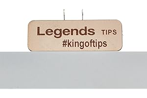 LEGENDS CUE SPORTS Legends Pool Cue Tip Shaper l 1 Piece Genuine Leather Protector Hard Snooker Tip Shaper with Legends Stamps I Easy to Use Leather Burnisher