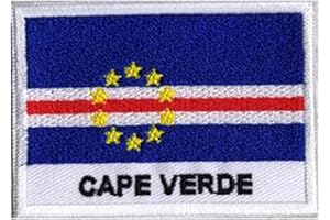 NAGAPATCHES Écusson Patche Drapeau Cap Vert Patch A Coudre Pays Monde Nations Voyage