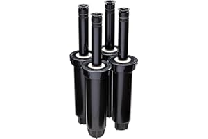 Rain Bird 1804AP4PK – Lot de 4 arroseurs escamotables Professionnels, Motif réglable de 0 ° à 360 °, Distance de pulvérisation de 2,4 à 4,6 m, Hauteur de 10,2 cm