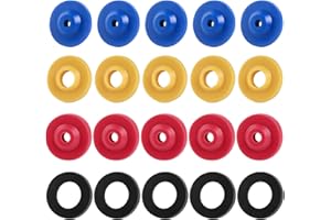 MOZEAT LENS Limitador de Caudal y Flujo de Agua - 20 Unidades de Ahorro Para Manguera y Cabezal de Ducha - Silicona