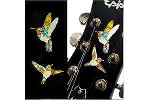 INLAYSTICKERS Inlay Stickers für Gitarren, Bass & Ukulelen – Dancing Hummingbirds -