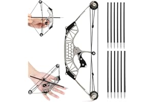 HNZMDY Compound Bow and Arrow Set for Adult Teens Youth for Outdoor Indoor Shooting Target Practice Small Sports Games