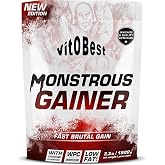 VITOBEST | Monstrous Gainer Carbs | Helps Increase Muscle Mass and Body Weight | Carbs + WPC Protein + Creatine Clonapure&reg; Gl