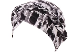WWricotta Bonnet Turban en Coton - Chimio Turban Casquettes Turban Chimio Coton pour Filles Bonnet Soie Cheveux Nuit Musulmanes Cheveux Sortie Casquette De Perte De Cheveux Foulard Chimio Femme éTé