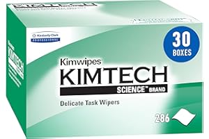 KIMBERLY-CLARK Kimwipes délicate tâche Kimtech Science Essuie-glace (34120), blanc, 1 épaisseur, 30 boîtes de pop-up/Coque, 280 feuilles/boîte, 400 feuilles/Coque