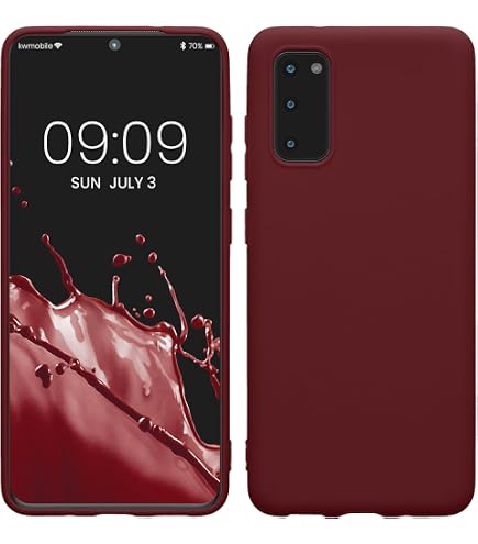 EAZY CASE Silikonhülle Für Galaxy S20 – Stoßfest, Matt Hellorange, Mit Kameraschutz