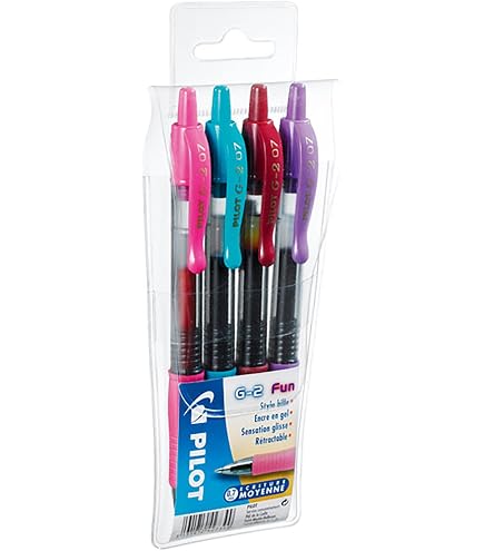 Pilot G207 Gelschreiber 0,7 Mm – 12er Pack Pastellviolett, Nachfüllbar & Kleckerfrei