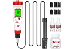 Testeur numérique d'oxygène dissous GIDIGI pour oxygène dissous avec ATC, DO avec câble de sonde DO de 9,84 m de long, kit de test d'oxygène dissous pour aquarium, bassins