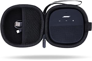 Lebakort Duro Caja Estuche Funda para Bose SoundLink Micro Altavoz (Negro)