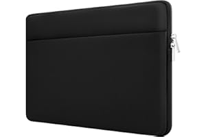 HEDUGO Funda para Portátil Compatible con HP DELL ASUS de 15,6 Pulgadas Funda Ordenador Portatil con Bolsillo para Accesorios con Cremallera para Portátil de 15,6”,Negro