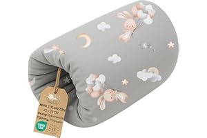 Totsy Baby Cuscino allattamento per bebe 20 cm - Cuscini a manica o a bracciale per l'alimentazione neonato piccolo cuscinetto per bambini o bambina Oeko-Tex Coniglio