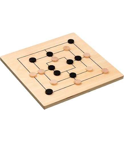 Juego De Mesa De Madera Plegable Philos – 2 Jugadores, 6+ Años, Partidas De 10 Min | Incluye Fichas De Schima