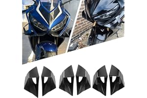 SHINKXMT Motorcycle Fixed Wind Wings Three-Dimensional Curve Front Side Spoiler Aerodynamic Winglets fit for HO&N&DA CBR650R CBR 650R GSX250R Accessories 2019-2023 (Carbon Look)