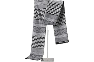 Leisofter Men's Cashmere Sciarpa Classic Houndstooth Plaid Tempo libero Business Neckerchief