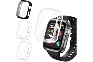 ivoler 3 sztuki etui z osłoną ekranu do Huawei Watch D2 (2024), pełne etui ochronne z miękkiego TPU cienkie, odporne na wstrząsy etui odporne na zarysowania (2 przezroczyste 1 czarne)