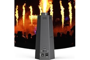 ZonQoonz Flammenwerfer, 150W Flammenprojektor mit DMX Controller, Dj Jet Flame Machine für Konzerte, Show, Party, Sportevents, Halloween, Weihnachten