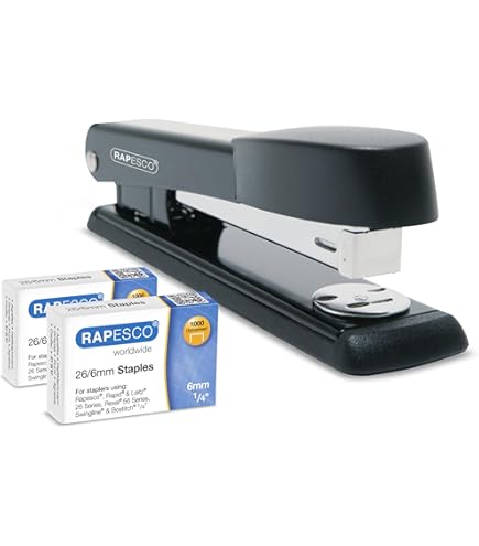 Dohe Heftgerät Mit 1000 Klammern - Bürohefter Blau Für Bis Zu 20 Blatt, Größe 24/6