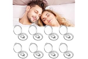 MERWLUKT Anti Ronflement Dilatateur Nasal, 8PCS Pince Nez Anti Ronflement Silicone Dispositifs Anti-Ronflement, Efficace Anti Ronflement pour Un Sommeil Confortable Et Plus Calme, Réutilisable