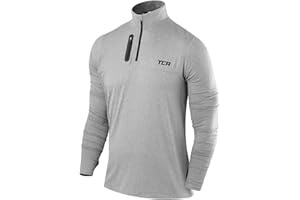TCA Camiseta Manga Larga Fusion Pro Quickdry con Media Cremallera para Hombre