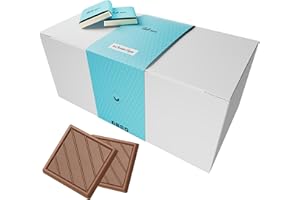 CHOCOLAT DE MARIAGE Coffret de Chocolats - Boîte de 70 Carrés de Chocolat Individuels au Lait à Déguster ou Offrir - 100% Pur Beurre de Cacao - Fabriqué en France - 350 Gr