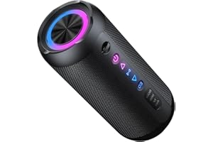 taopodo Portable Bluetooth Speaker with 30W Stereo Sound, 3 EQ Mode & 3 RGB lights, IPX7 Waterproof, 30H Playtime, TWS Wireless Pairing, Outdoor Speaker for Home, Outdoors and Hiking