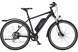 ‎FISCHER Fischer E-Bike ATB, Terra 2.1 Elektrofahrrad für Damen und Herren, RH 48 cm, Hinterradmotor 45 Nm, 48 V Akku, schwarz matt, 27,5 Zoll