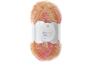 Frida's Wollhaus Rico Design Creative Bubble - Gomitolo di lana per lavorare a maglia, 57 colori (006 | stampa barbabietole)