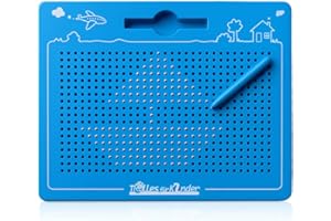 TollesfürKinder Magnetspiel für Kinder - Zaubertafel mit Kugeln und Stift - Tolle Beschäftigung Kinder ab 3 - Das magische Magnet Spiel für die stressfreie Autofahrt