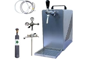 Bierzapfanlage Bierkühler BieTal® Zapfanlage mit Kühlung 30 Liter/h - SET - 5 Liter Adapter - 0,5Kg CO2
