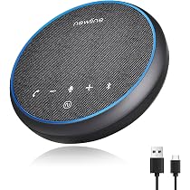 Haut-parleur PC USB Avec Micro Intégré - Pour Télétravail, Visioconférence, Jeux - Plug & Play, Noir