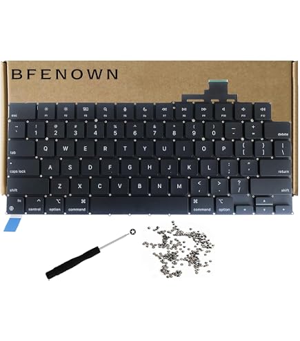 Willhom Replacement Keyboard US Layout for MacBook Pro with Retina