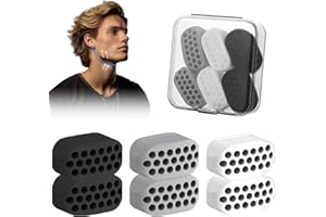 Devenirriche Silicone Jaw Exerciser, 6PCS Jawline Exerciser Jaw Chewing Tool Muscle Trainer Jaw Shaper for Men Women (3 Colors)