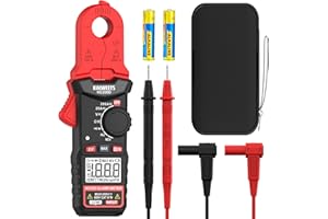 KAIWEETS KC200D Mini Digital Clamp Meter, True RMS, AC/DC Voltage Current Tester with NCV Detection, Resistance, Capacitance, Diode, Frequency, and Continuity Measurement