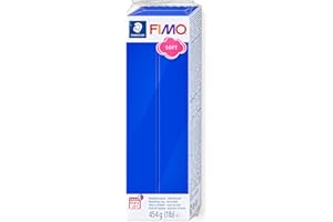 STAEDTLER 8021-33 FIMO Soft Oven-Hardening Polymer Modelling Clay - Brilliant Blue (1 x 454g Block)