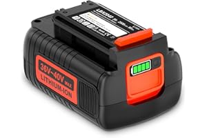 ZEYXINH Batteria di Ricambio per Black and Decker 36V, 2500 mAh Li-ion Batteria per Black and Decker 36V BL20362 BL2536 BL1336L BL2036 BL2036L BL1336 BL1336-XJ BL1336L BL2036 BL2036-XJ con Indicatore LED