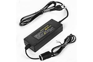 GOMETY 180W 15A KFZ Netzadapter, 230V Auf 12V Spannungswandler Adapter Zigarettenanzünder Steckdose für Kühlbox Autostaubsauger Autokühlschrank Kompressor Reifenfüller Netzteil Wechselrichter Adapte.