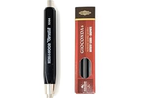 Koh-I-NOOR 5344 - Bolígrafo y variante con mina de repuesto, color Negro 1 Minenhalter + Ersatzminen 2B