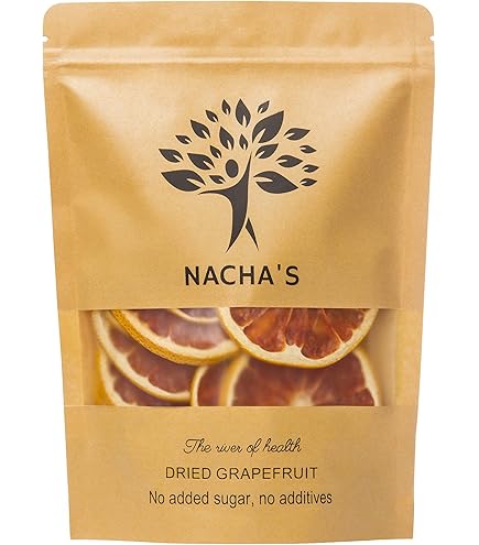Dehydrated Dried Grapefruit | Half Slices Wheels | Approx15 Servings | 100% Natural Dried Grapefruit For Garnishing Cocktails, Cake Decoration, Baking, Fruit, Tea, Wreaths | Gluten Free | 40 Grams