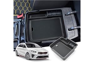 ‎GAFAT GAFAT 2018-2024 2025 Ki-a Ceed SW GT Proceed GT/XCeed GT Mittelkonsole Aufbewahrungsbox Armlehne Organizer Tray Mittelarmlehne Handschuhfach, Kompatibel mit Kia Ceed XCeed Zubehör (Schwarz 1)