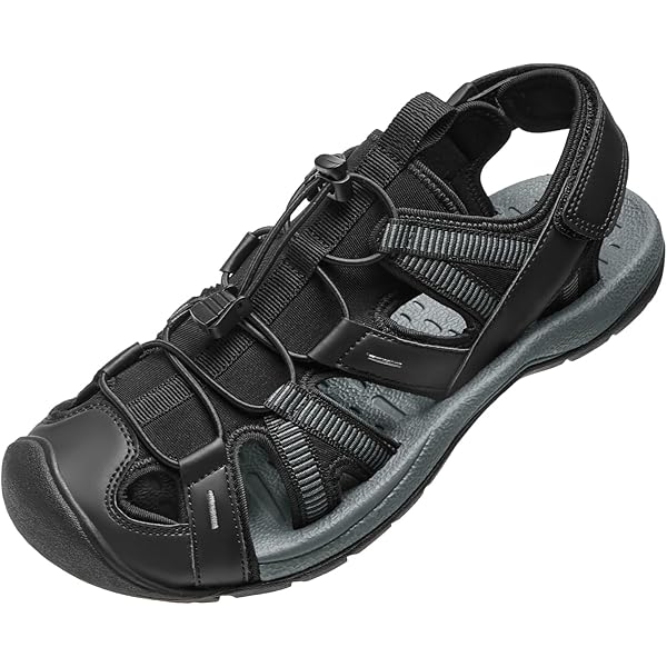 Sandalias Hombre OutPro Cuero - Punta Cerrada Negras Talla 46 EU